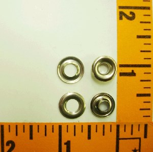 Nickel Plated Brass Grommet #00 3/16