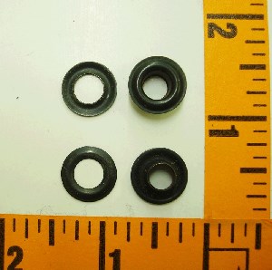 Brass Grommet #0 black oxidized