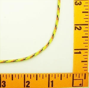 (LS) Nylon Drawcord 3/32 Multi Hot Yellow