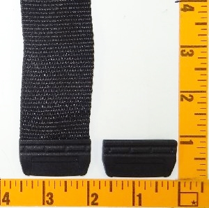 Fastex Terminal Webbing Tip Ends Blk 1 1/2