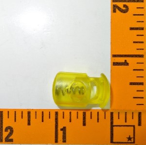 (LS) Generic Ellipse Cordlock Short Clear Yellow