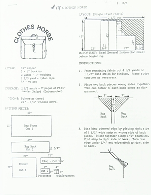 SG19 Clothes Horse Brief