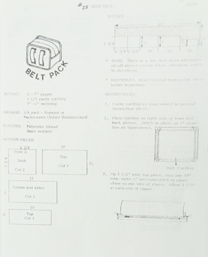 SG25 Sew Go Belt Pack