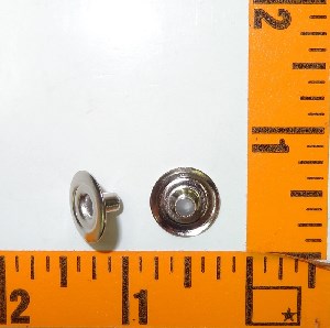 Steel Snaps Size 24 Post Nickel Plated