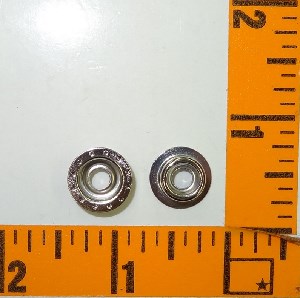 Steel Snap Size 24 Stud Nickel Plated